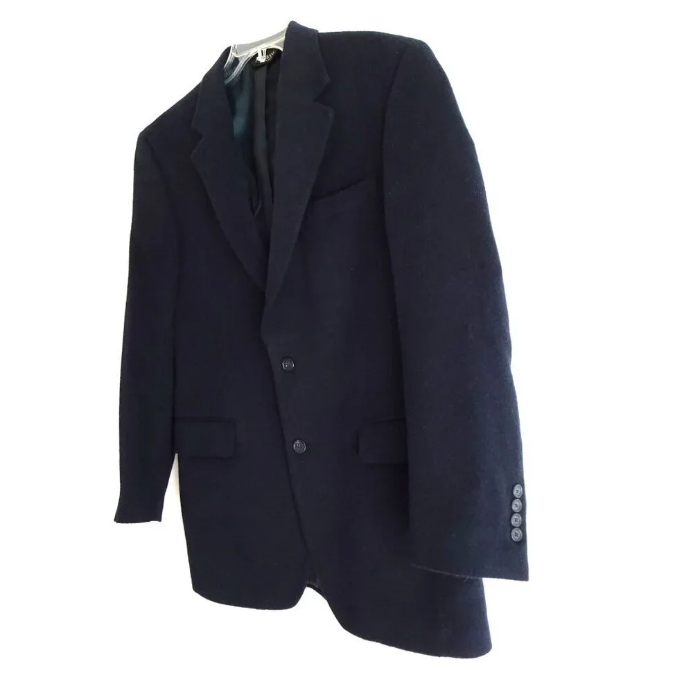 JOS A BANK Blazer Sport Coat Jacket Men's Size 40R Camel Hair Blue
